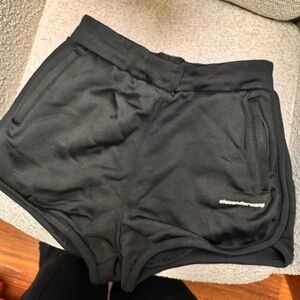 Alexander Wang Black Athletic Shorts Relaxed Fit